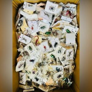 500pcs Mixed Brooch Pins Bulk Lot Rhinestone Assorted Styles Mixed Materials